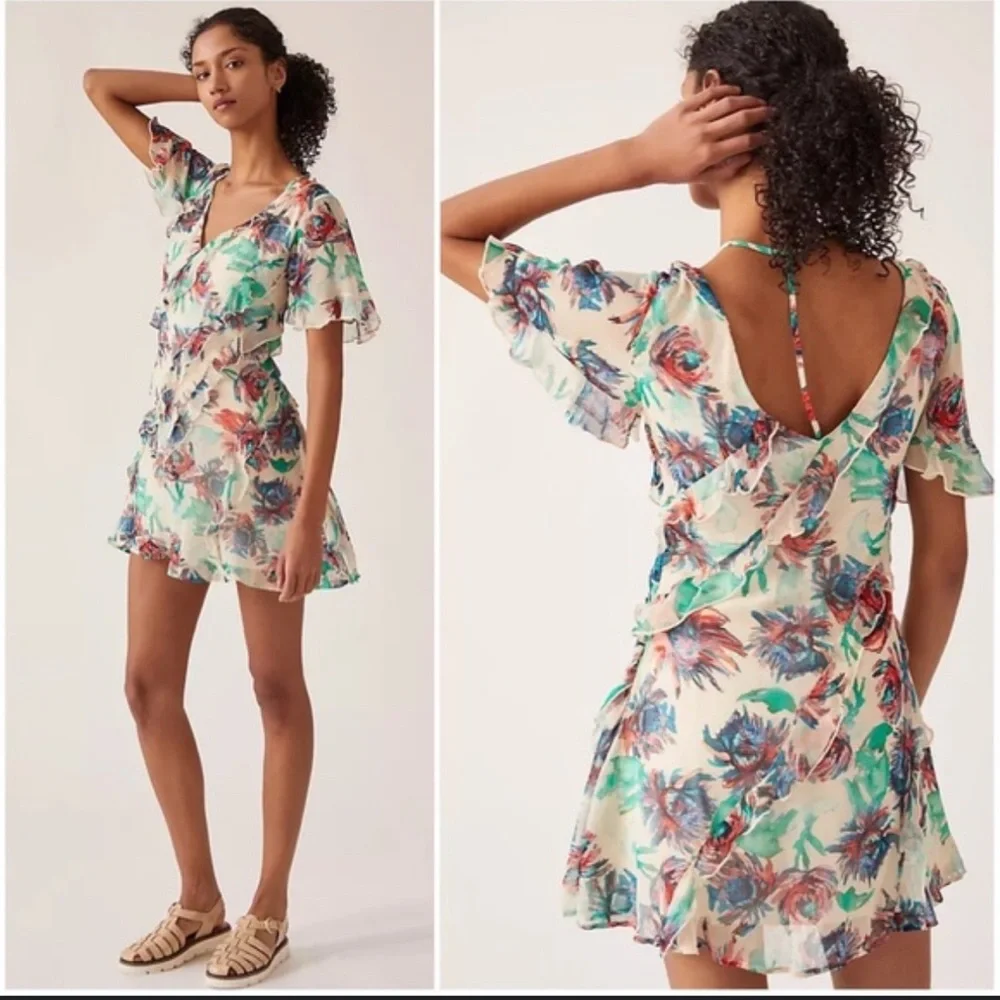 Anthropologie soft printed mini dress - Picture 1 of 8